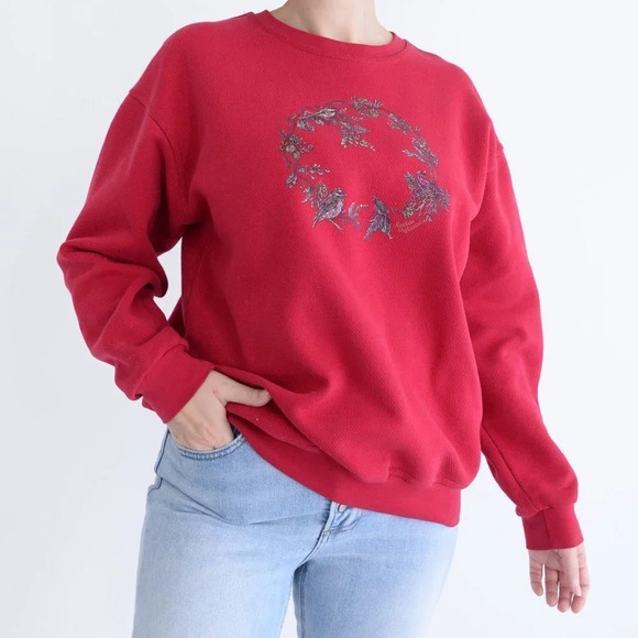Vintage Northern Reflections Red Bird Crewneck Sweater - Picture 3 of 12